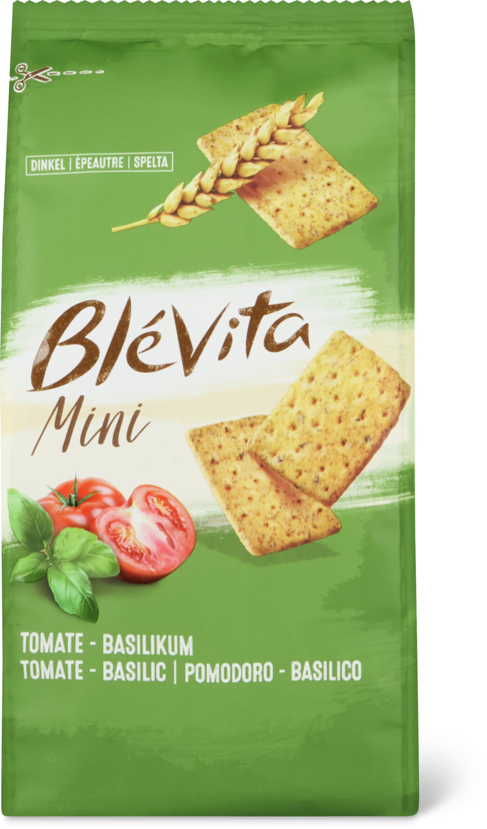 Mini cracker pomodoro e basilico